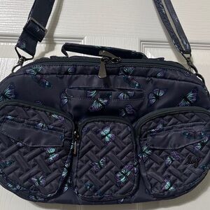 Lug Railcar crossbody bag in Butterfly Grey